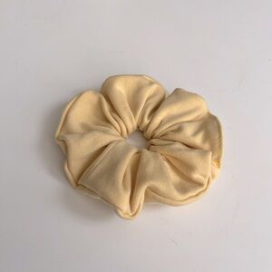 (2/$10 3/$13) Butter Yellow Scrunchie soft Jersey material one size